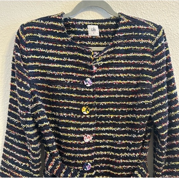 CAbi Navy Multicolor Knit Dress - Picture 9 of 12